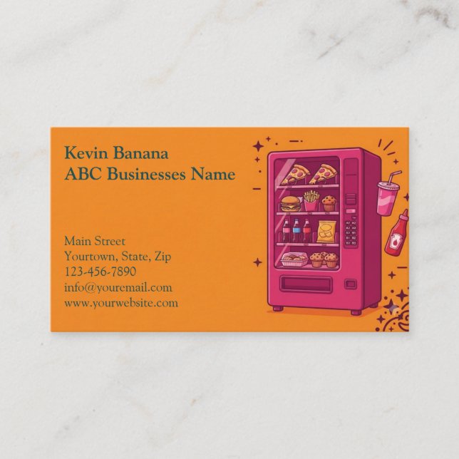 Vending Machine Business Card (Front)