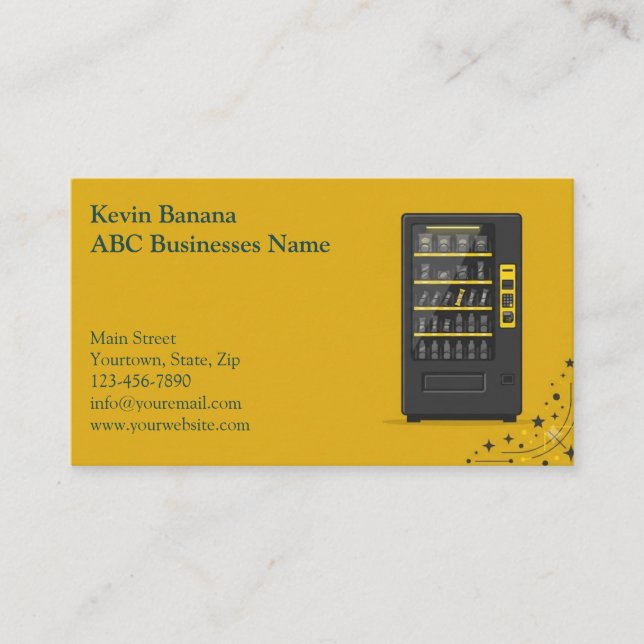 Vending Machine Business Card (Front)