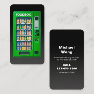 Vending Machine Maintenance Business Card