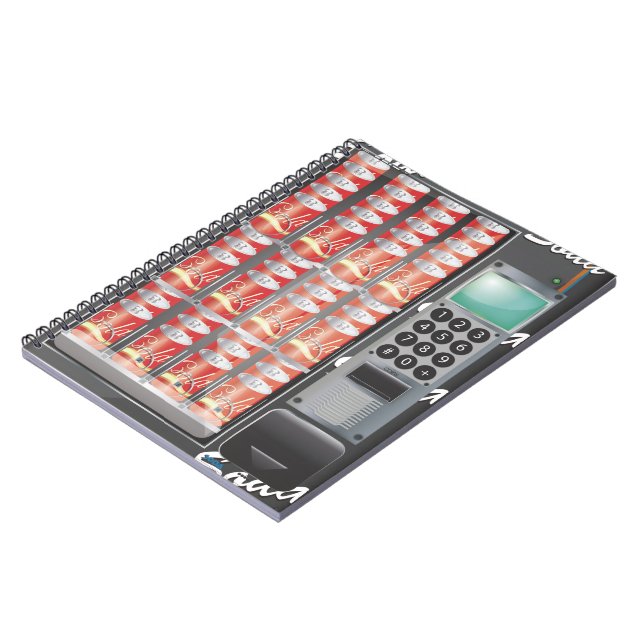 Vending Machine Notebook (Left Side)