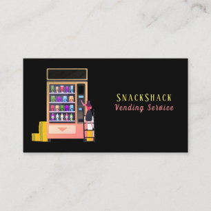 Vending Machine Service Business Card