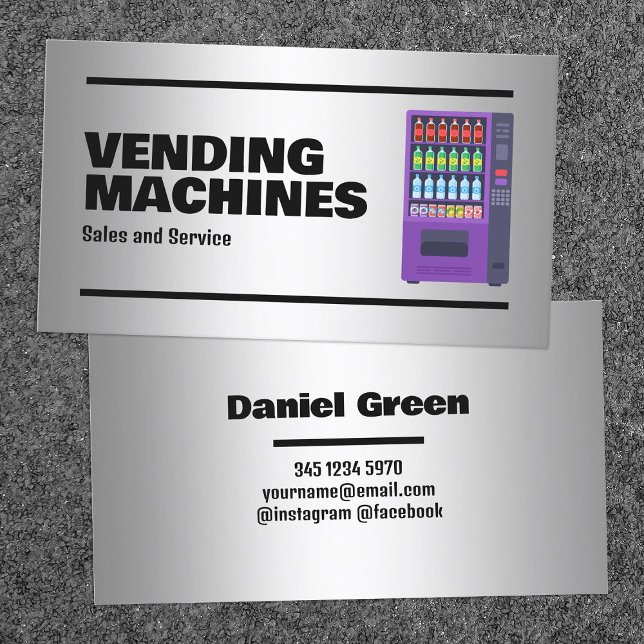Vending Machines Business Card (Vending Machines Business Cards)