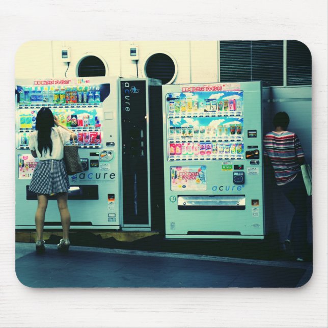 Vending Machines in Japan Postcard Mouse Mat (Front)