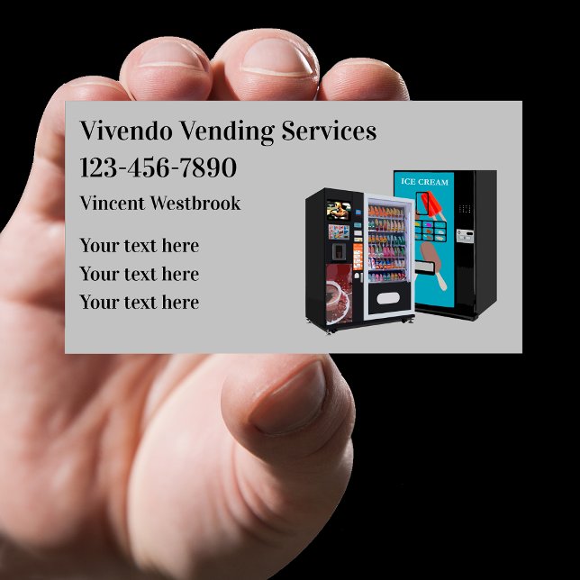 Vending Machines Themed Business Card Template (Creator Uploaded)