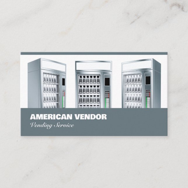 Vending Service Vendor Food Snack Business Card (Front)