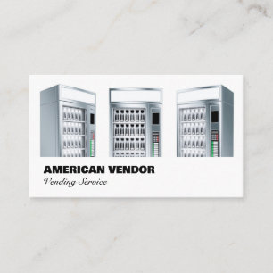 Vending Service Vendor Food Snack Business Card