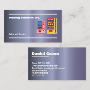 Vending Vendor Business Card