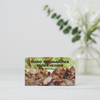 Vendo chicharrones business card