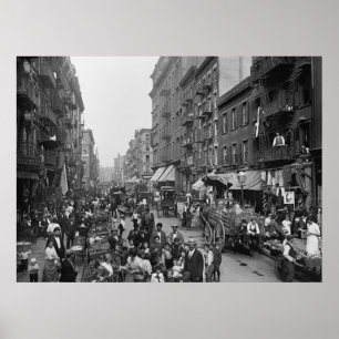 Vendors on Mulberry Street Poster