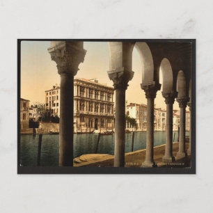 Vendramin Palace, Venice, Italy classic Photochrom Postcard