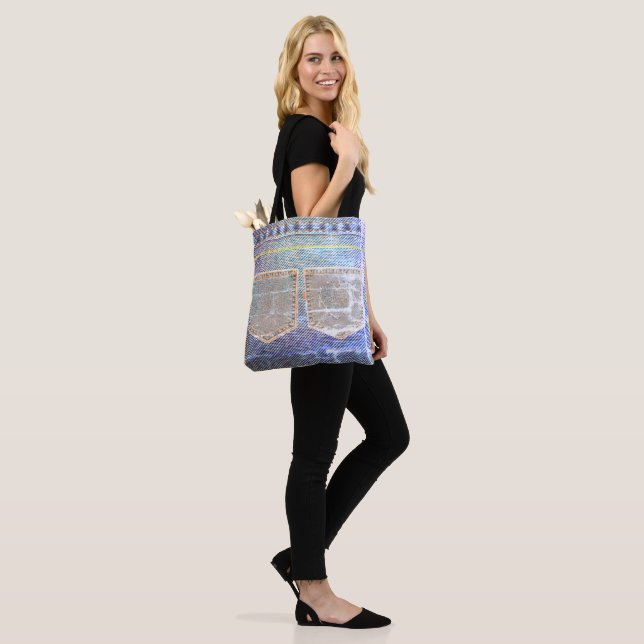 Vendredi 'Faded Jeans'  Look  Tote Bag (On Model)