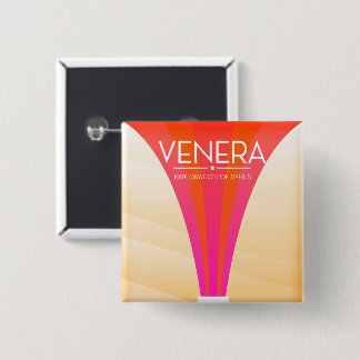 Venera Exploration of Venus 15 Cm Square Badge