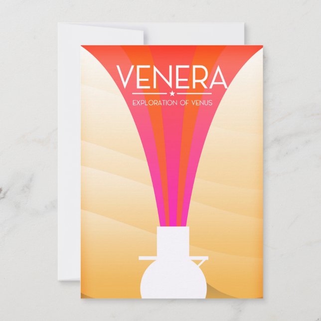 Venera Exploration of Venus Invitation (Back)