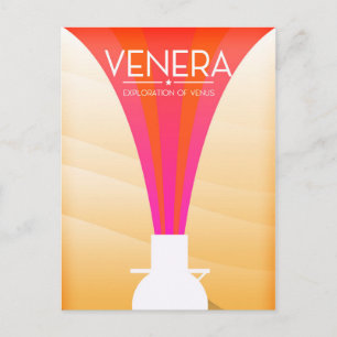 Venera Exploration of Venus Postcard
