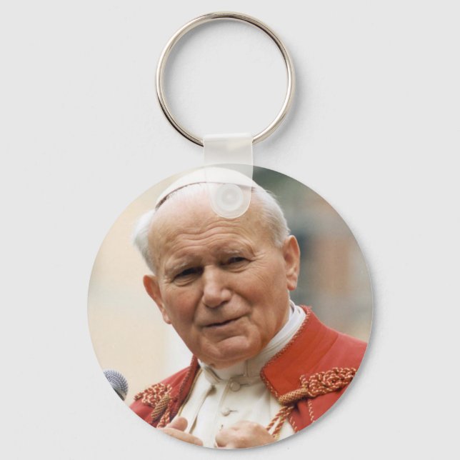 Venerable Pope John Paul II Key Ring (Front)