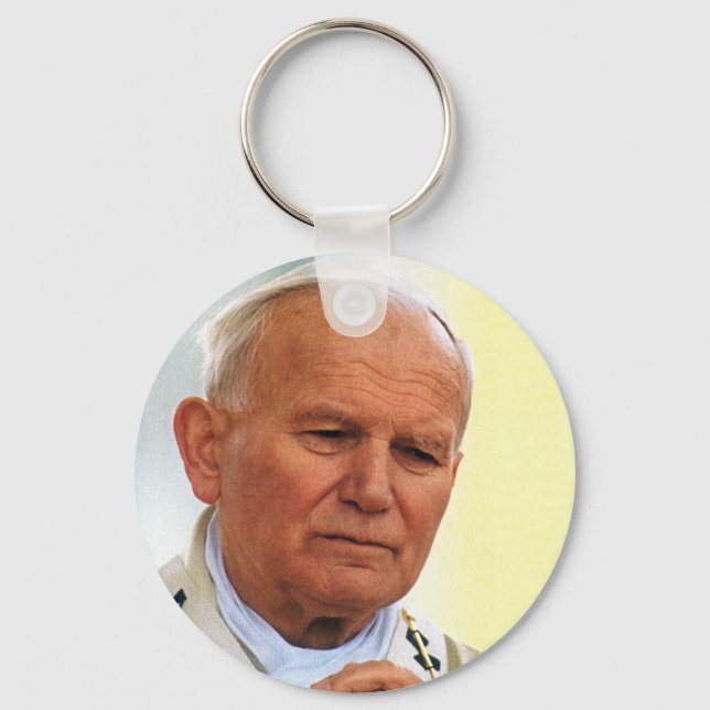 Venerable Pope John Paul II Key Ring (Front)