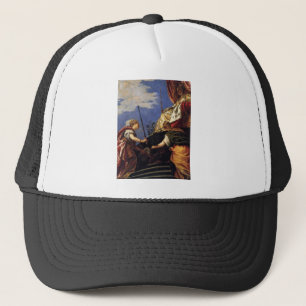 Venetia between Justitia and Pax by Paolo Veronese Trucker Hat