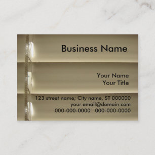 Venetian Blinds  Business Card