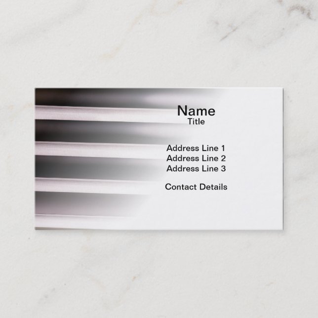 Venetian Blinds Business Card (Front)
