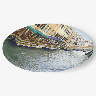 Venetian Cafes Paper Plate
