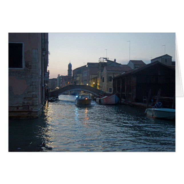 Venetian Canal at Dusk (Front Horizontal)