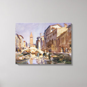 Venetian Canal Canvas Print