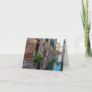 Venetian canal card