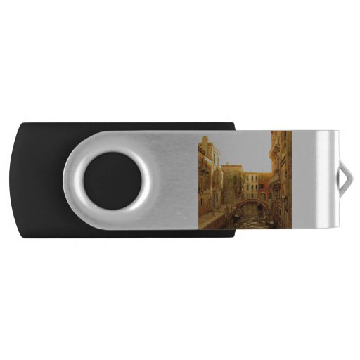Image of Venetian Canal in the Morning Usb Flash Drive
