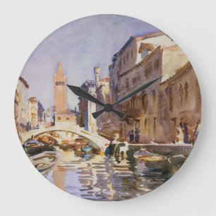 Venetian Canal Large Clock