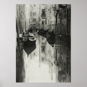 Venetian Canal Serenity: Vintage Stieglitz Art Poster