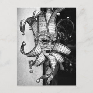 Venetian Carnevale Mask Postcard