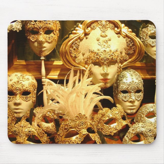 Venetian Carnival Masks Mouse Mat (Front)
