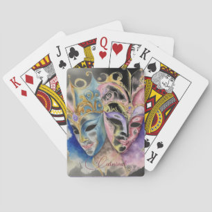 Venetian Carnival Masks Playing Cards