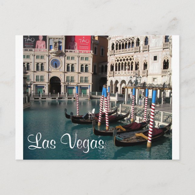 Venetian Casino Little Italy Las Vegas Postcard (Front)