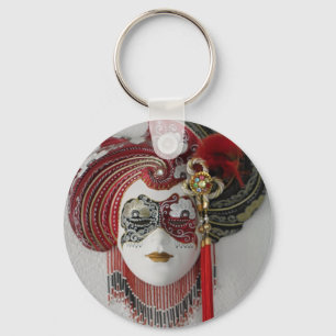 Venetian Ceramic Mask Key Ring