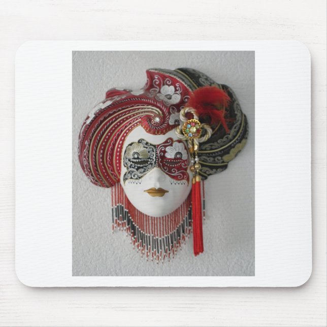 Venetian Ceramic Mask Mouse Mat (Front)