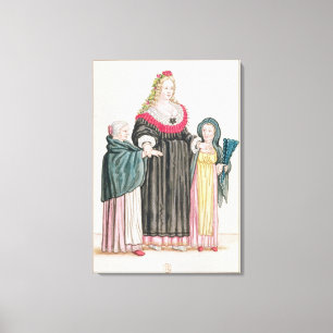 Venetian Courtesan Canvas Print