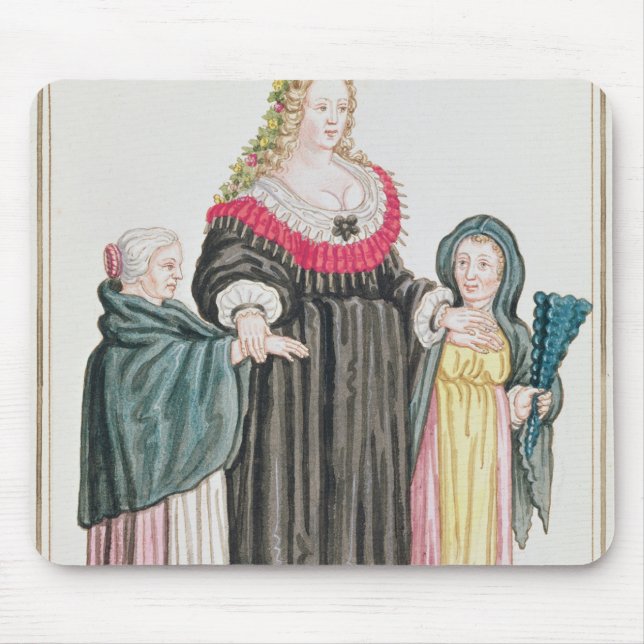 Venetian Courtesan Mouse Mat (Front)