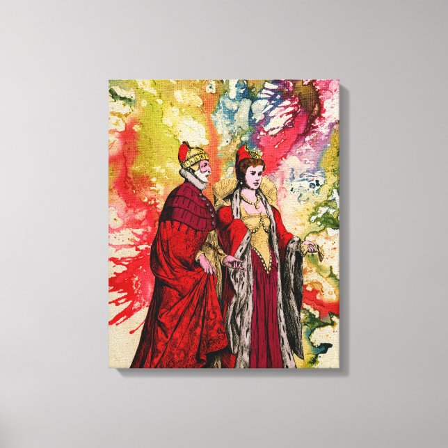 Venetian Doge and Dogeressa by Michael Moffa Canvas Print (Front)