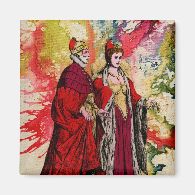 Venetian Doge and Dogeressa by Michael Moffa Magnet (Front)