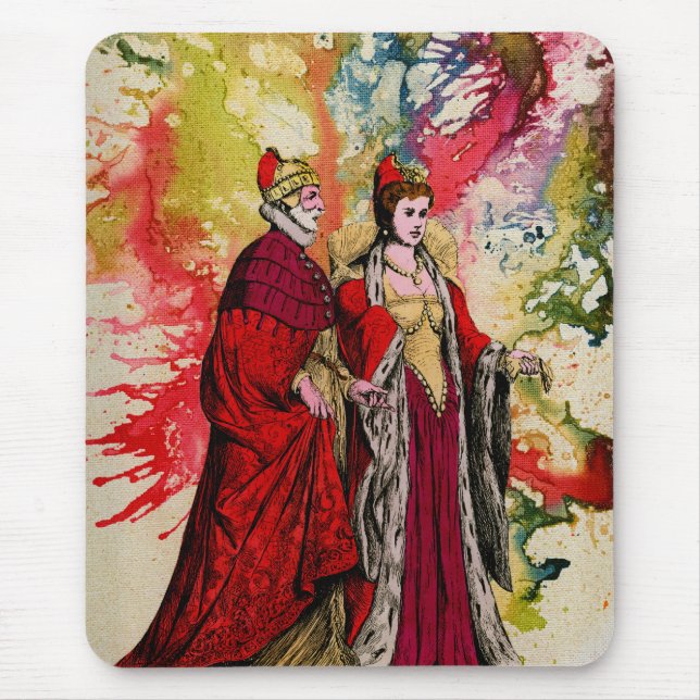 Venetian Doge and Dogeressa by Michael Moffa Mouse Mat (Front)