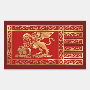 Venetian Flag Rectangular Sticker