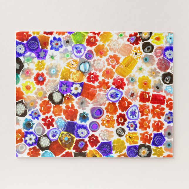 VENETIAN FLORA GLASS 16x20 INCH Jigsaw Puzzle (Horizontal)