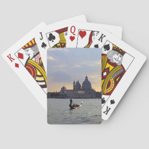 Venetian gondola at sunset - Italy Playing Cards