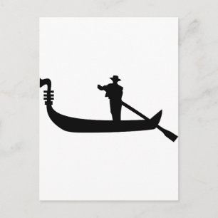 venetian gondola postcard