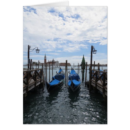 Venetian Gondolas Card
