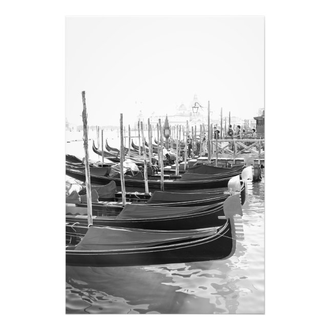 Venetian gondolas on the water - Photo print (Front)