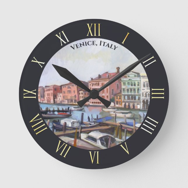Venetian Grand Canal Round Clock (Front)