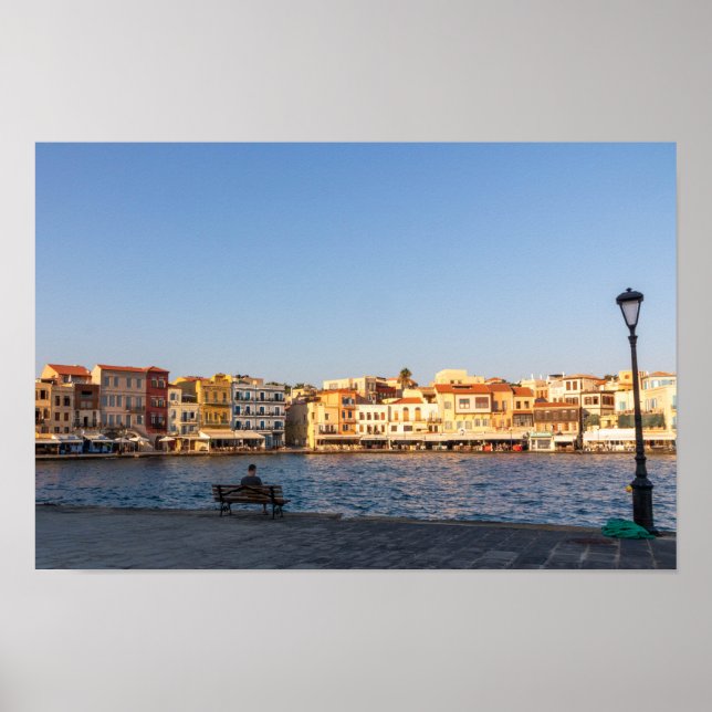 Venetian Harbour, Chania, Crete, Greece Poster (Front)