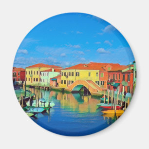 Venetian Lagoon - MURANO - panorama Magnet